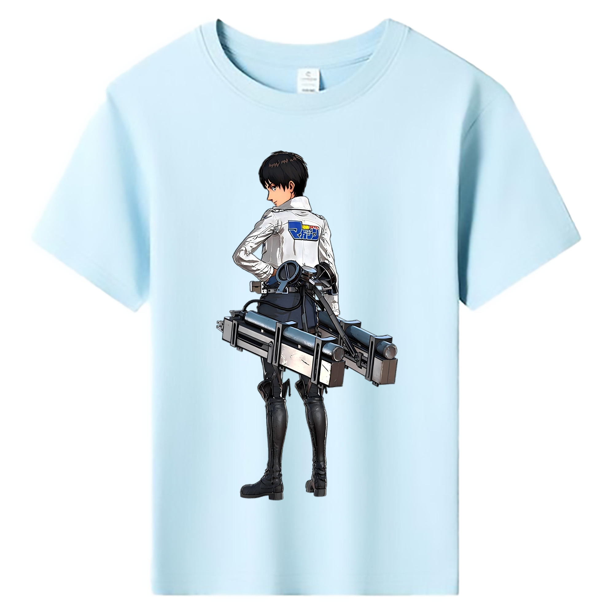 （画像用） 進撃の巨人 エレン･イェーガー Attack on Titan Eren Jäger 綿100％キッズTシャツ（フロントプリント）